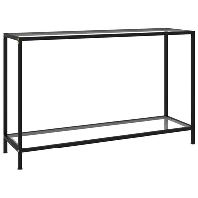 Konsolipöytä läpinäkyvä 120x35x75 cm karkaistu lasi