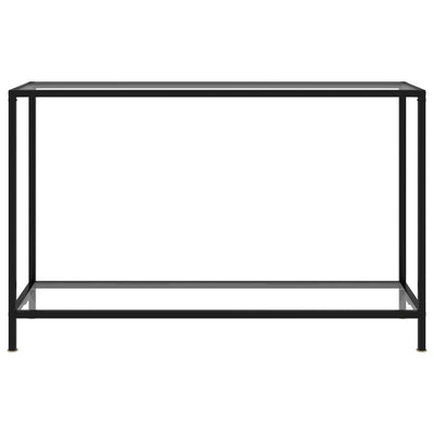 Konsolipöytä läpinäkyvä 120x35x75 cm karkaistu lasi