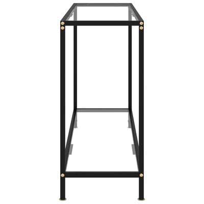 Konsolipöytä läpinäkyvä 120x35x75 cm karkaistu lasi