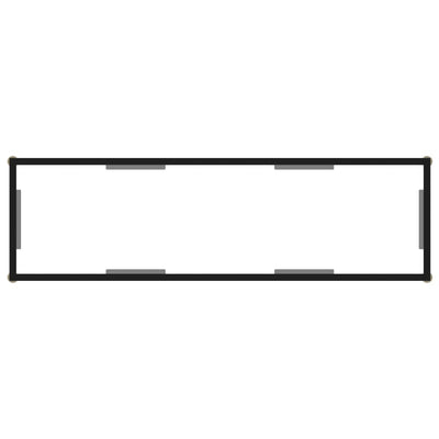 Konsolipöytä läpinäkyvä 120x35x75 cm karkaistu lasi