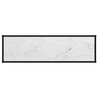 Konsolipöytä valkoinen 120x35x75 cm karkaistu lasi
