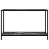 Musta konsolipöytä Lakiss 120x35x75cm (karkaistu lasi)