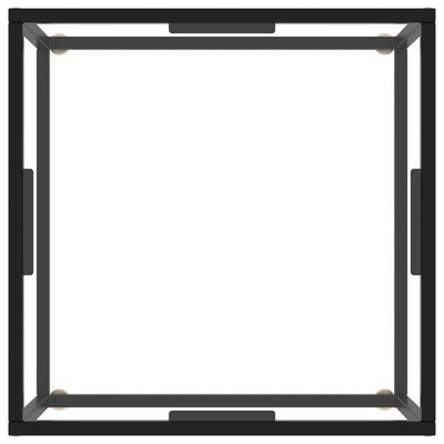 Sohvapöytä musta karkaistu lasi 60x60x35 cm