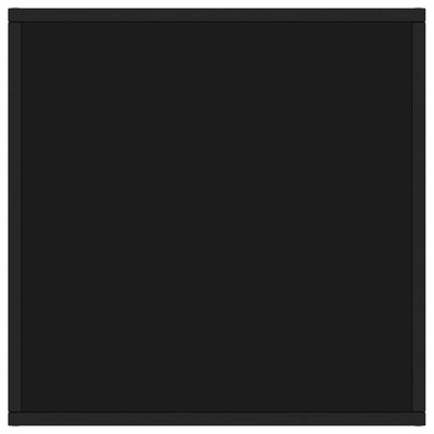 Musta sohvapöytä Aurora 60x60x35cm (mustalla lasilla)