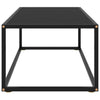 Musta sohvapöytä Aurora 100x50x35cm (mustalla lasilla)