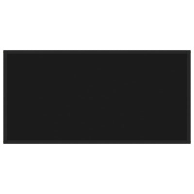 Musta sohvapöytä Aurora 100x50x35cm (mustalla lasilla)