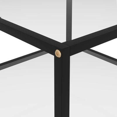 Läpinäkyvä sohvapöytä Anidorin 60x60x35cm (karkaistu lasi)