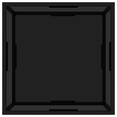 Musta sohvapöytä Anidorin 60x60x35cm (karkaistu lasi)