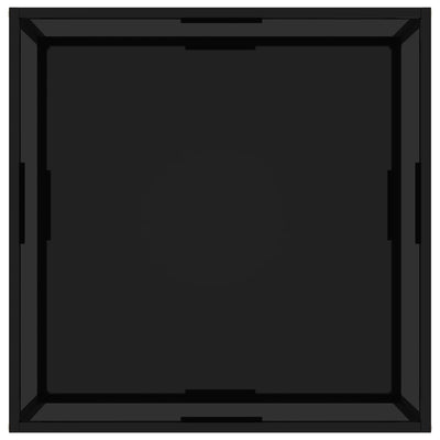 Sohvapöytä musta 80x80x35 cm karkaistu lasi