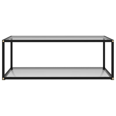 Sohvapöytä läpinäkyvä 100x50x35 cm karkaistu lasi