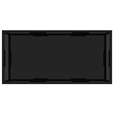 Musta sohvapöytä Anidorin 100x50x35cm (karkaistu lasi)