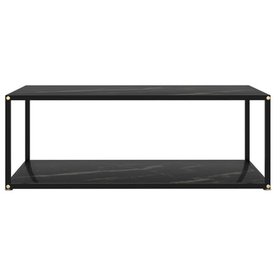 Sohvapöytä musta 100x50x35 cm karkaistu lasi