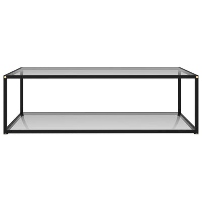 Sohvapöytä läpinäkyvä 120x60x35 cm karkaistu lasi