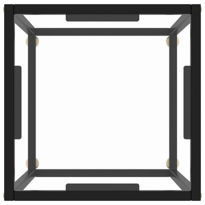 Musta sohvapöytä Aurora 40x40x50cm (karkaistu lasi)