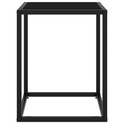 Musta sohvapöytä Aurora 40x40x50cm (ja musta lasi)