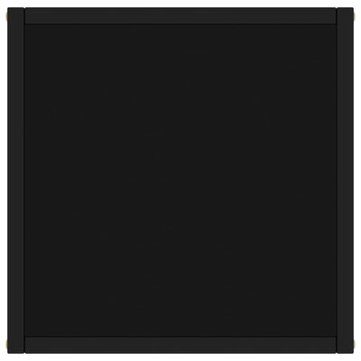 Musta sohvapöytä Aurora 40x40x50cm (ja musta lasi)