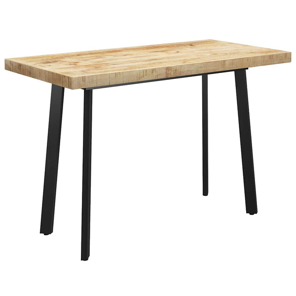 Ruokapöytä V-muotoisilla jaloilla 120x60x77 cm täysi mangopuu