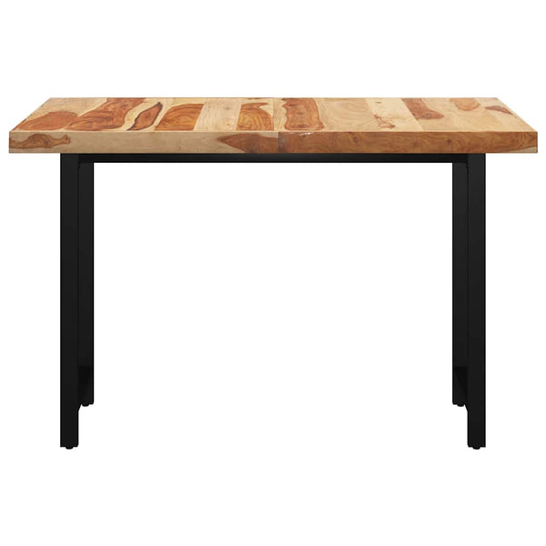 Ruokapöytä H-muotoisilla jaloilla 140x70x77 cm täysi seesampuu