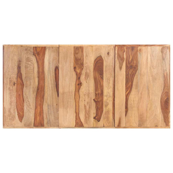 Ruokapöytä X-muotoisilla jaloilla 180x90x77 cm massiivipuu