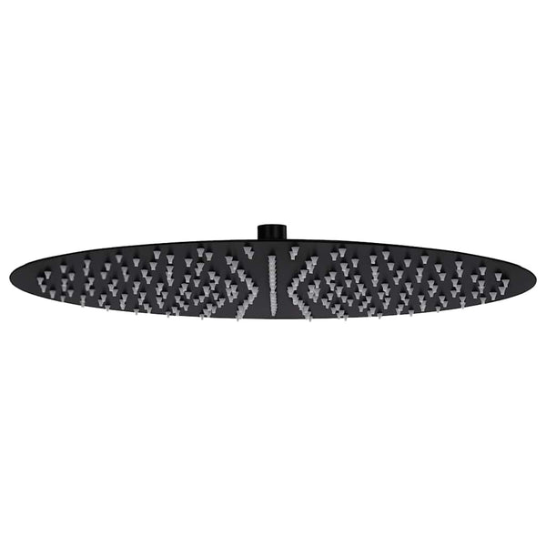 Sade suihkupää ruostumaton teräs 40 cm pyöreä musta