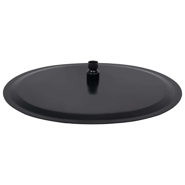 Sade suihkupää ruostumaton teräs 40 cm pyöreä musta