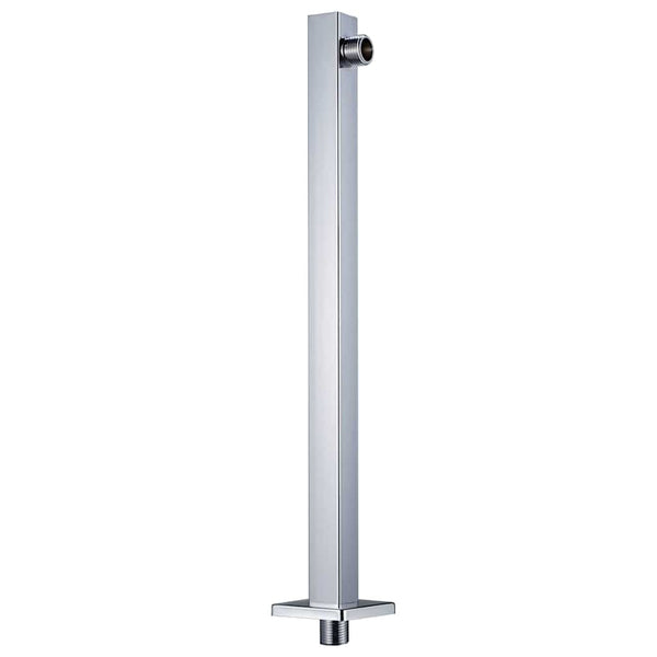 Suihkun tukivarsi 201 ruostumaton teräs hopea 40 cm