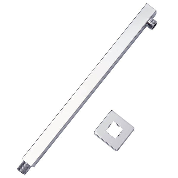 Suihkun tukivarsi 201 ruostumaton teräs hopea 40 cm
