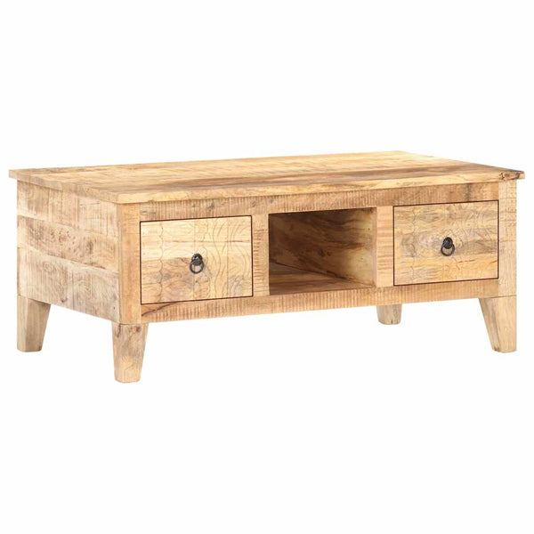 Sohvapöytä 100x55x40 cm karkea mangopuu