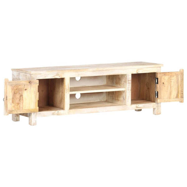 TV-taso 120x30x40 cm karkea akaasiapuu