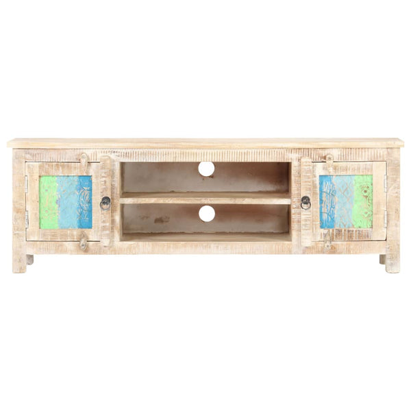 TV-taso 120x30x40 cm karkea akaasiapuu
