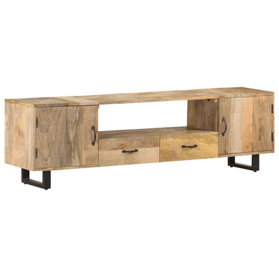 TV-taso 160x30x45 cm täysi mangopuu
