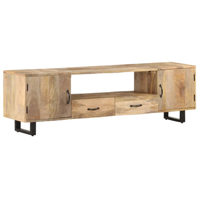 TV-taso 160x30x45 cm täysi mangopuu