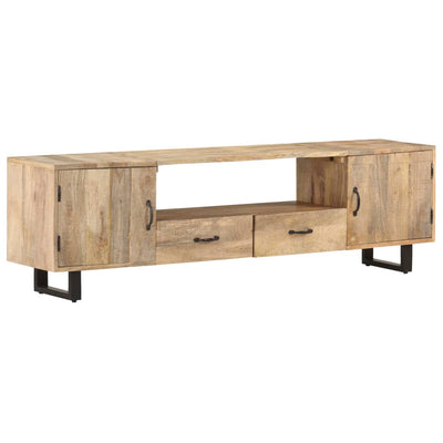 TV-taso 160x30x45 cm täysi mangopuu
