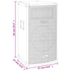 Passiiviset Hi-Fi-lavakaiuttimet 1000 W musta 37x37x64 cm