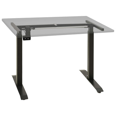 Musta sähkömoottorilla toimiva korkeussäädettävä pöydän runko Raekwon