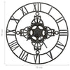 321457 vidaXL Wall Clock Silver 78 cm Metal