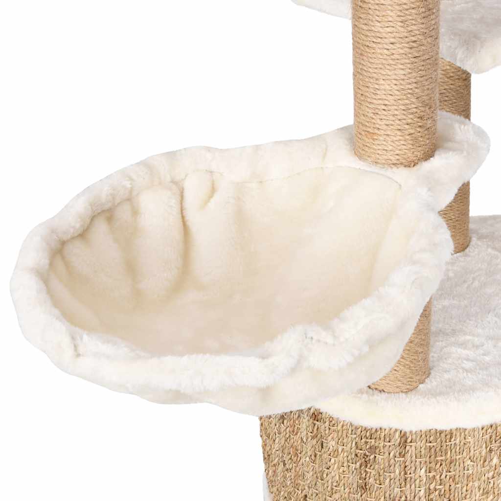 Kissan kiipeilypuu raapimispylväällä Poterasu 126cm (meriheinä)