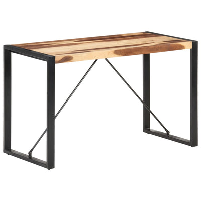 Ruokapöytä 120x60x75 cm täysi puu seesamviimeistelyllä