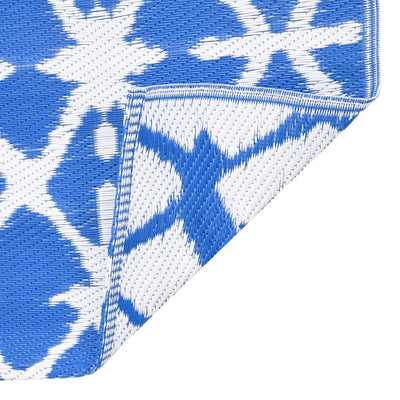 Sinivalkoinen ulkomatto Marianovici 120x180cm (pp)