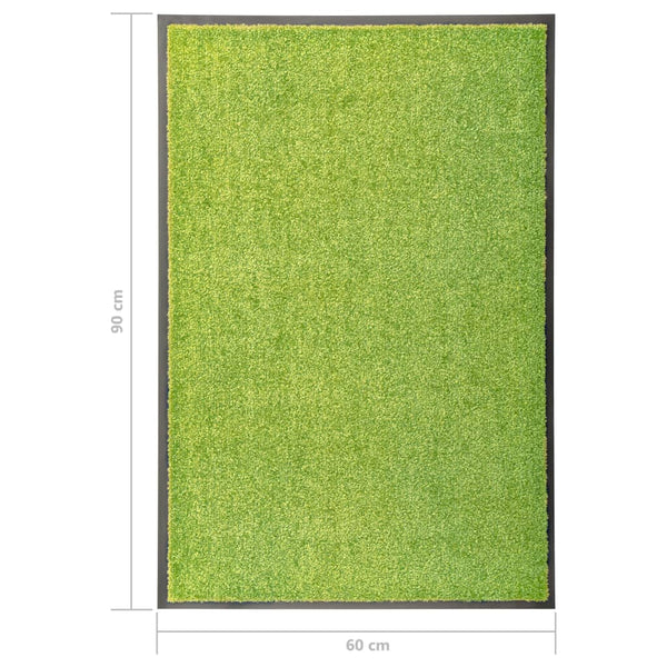Vihreä ovimatto Chisnar 60x90cm (pestävä)