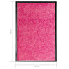 Pinkki ovimatto pestävä Chisnar 40x60cm