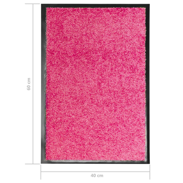 Pinkki ovimatto pestävä Chisnar 40x60cm