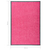 Pinkki ovimatto pestävä Chisnar 60x90cm