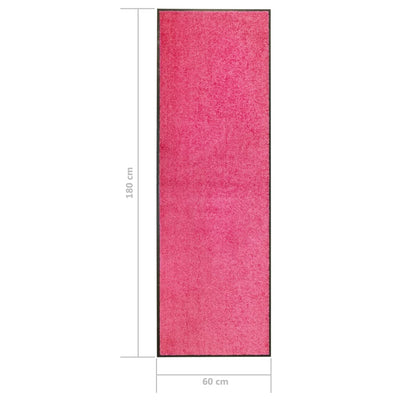 Ovimatto pestävä pinkki 60x180 cm
