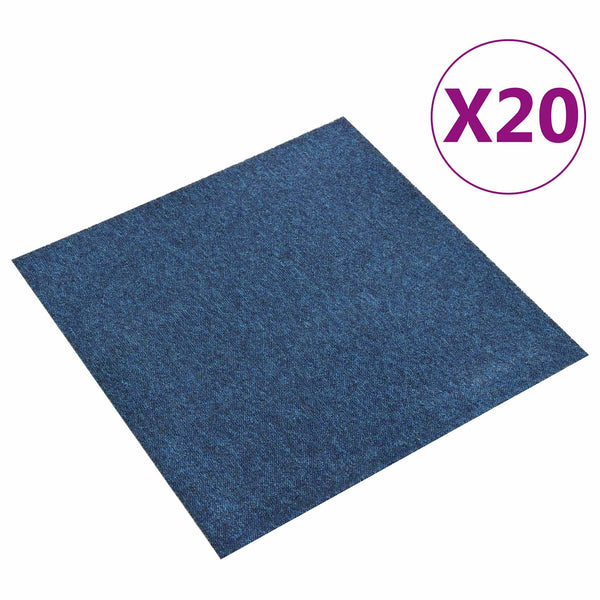 Matto 20 kpl Tumma Sininen 50 x 50 cm 100% polypropeeni