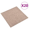 Tekstiililaatta 20 kpl 5 m² 50x50 cm beige