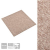 Tekstiililaatta 20 kpl 5 m² 50x50 cm beige