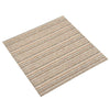 Tekstiililaatta 20 kpl 5 m² 50x50 cm raidallinen beige