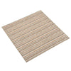 Matto 20 kpl Raidallinen beige 50 x 50 cm 100% polypropeeni