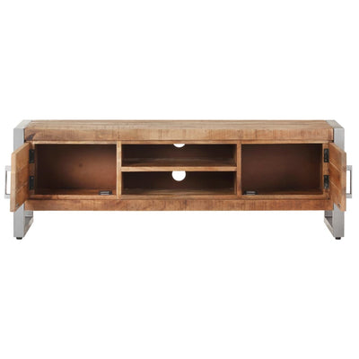 TV-taso 120x30x40 cm karkea mangopuu